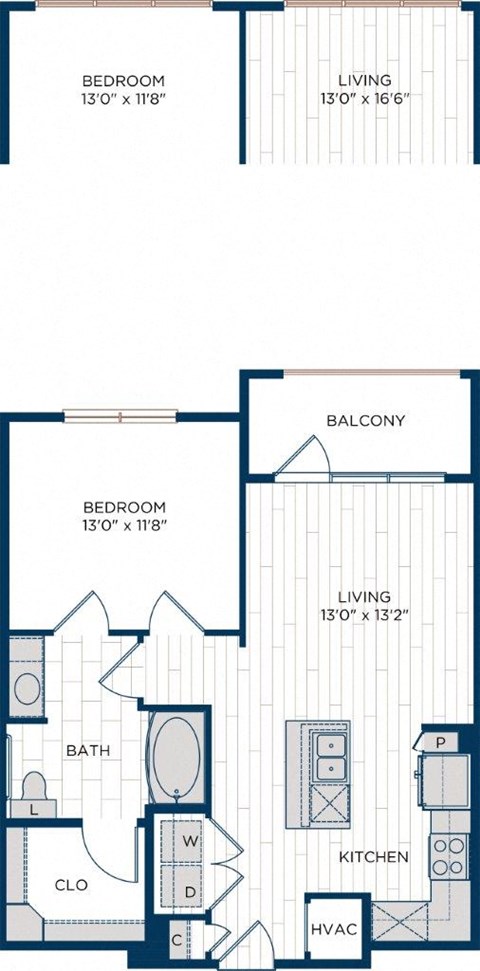 Aura Thirty2 Apartments A6.4 Floor Plan